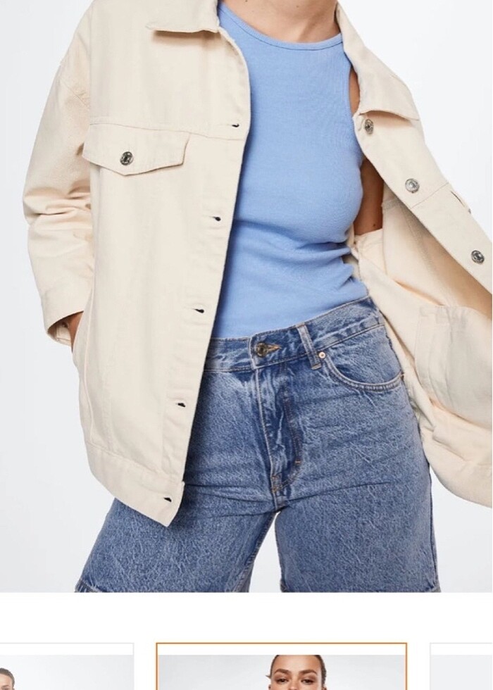 MANGO DENIM CEKET - Görsel 3