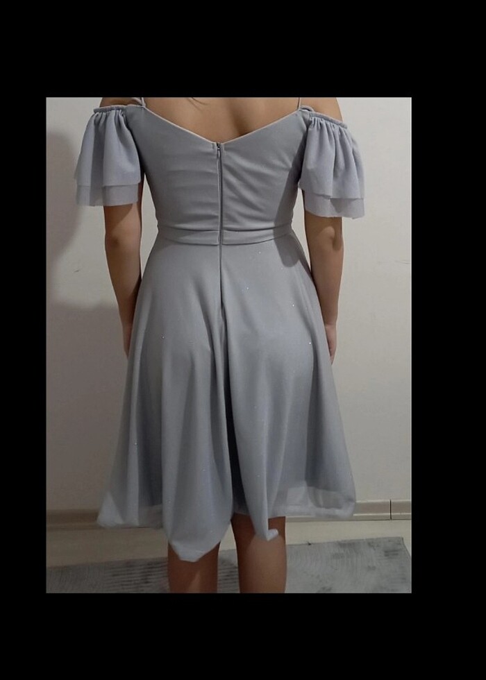 38 beden 1 kez giyilmiş abiye elbise - Görsel 3