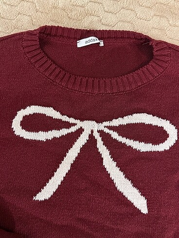 universal Beden bordo Renk crop kazak