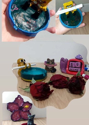 Pop Kültür Temalı El Yapımı Seramik Set