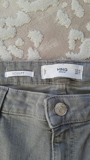 40 Beden gri Renk Mango gri kot pantolon