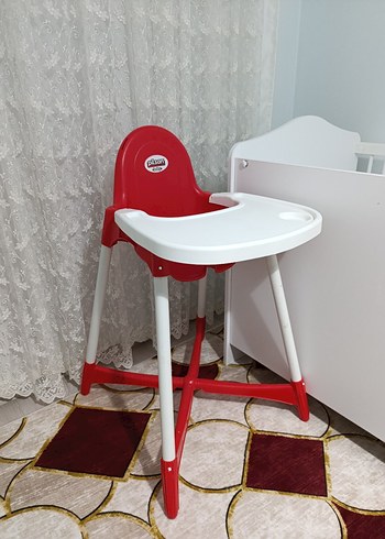  Beden kırmızı Renk pilsan Kırmızı Bebek Mama Sandalyesi