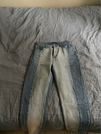Trendyol Milla çift renk mom jean