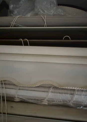 Bej ve Gri Düz Zebra Desen Stor Perde - Görsel 5