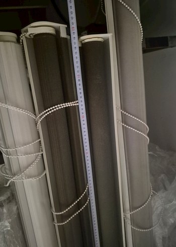 Bej ve Gri Düz Zebra Desen Stor Perde - Görsel 7