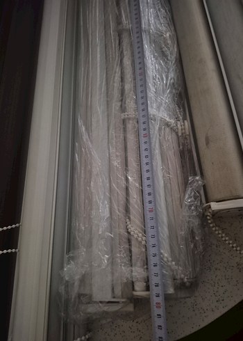 Bej ve Gri Düz Zebra Desen Stor Perde - Görsel 8