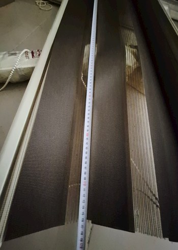 Bej ve Gri Düz Zebra Desen Stor Perde - Görsel 3