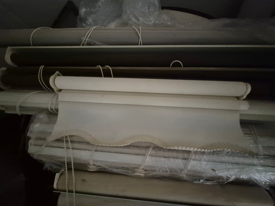 Bej ve Gri Düz Zebra Desen Stor Perde - Görsel 5