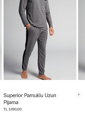 Intimissimi superior pamuklu uzun pijama takım - Görsel 2