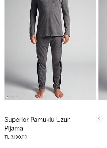Intimissimi superior pamuklu uzun pijama takım - Görsel 4