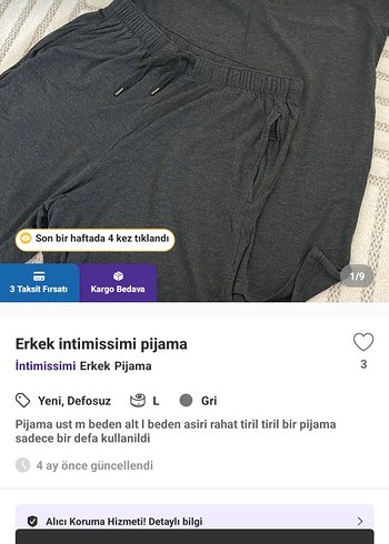 Intimissimi superior pamuklu uzun pijama takım - Görsel 10
