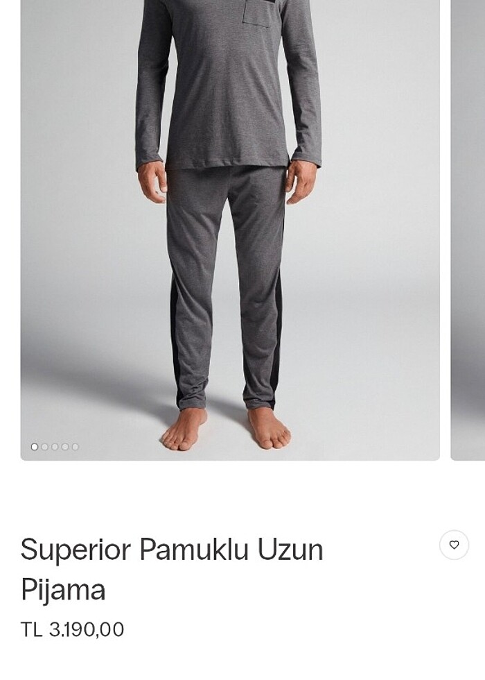 Intimissimi superior pamuklu uzun pijama takım - Görsel 4
