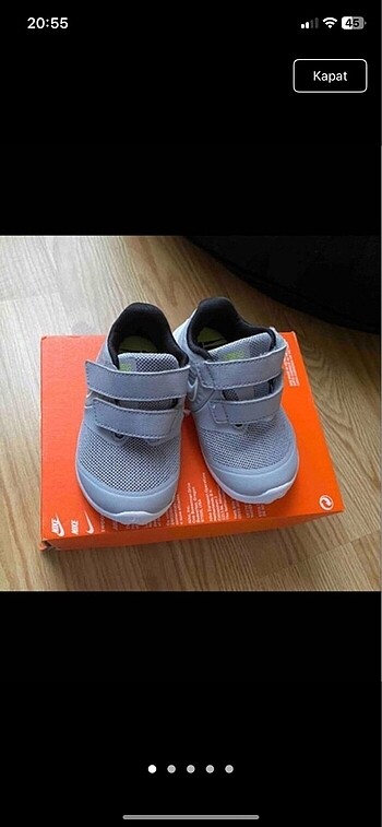 Erkek bebek Nike spor ayakkabı