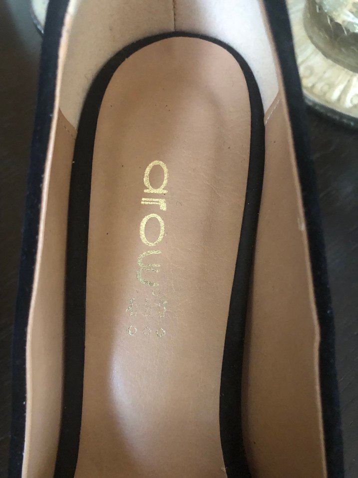 Siyah Süet Fiyonklu Kadın Topuklu Ayakkabı - Görsel 4