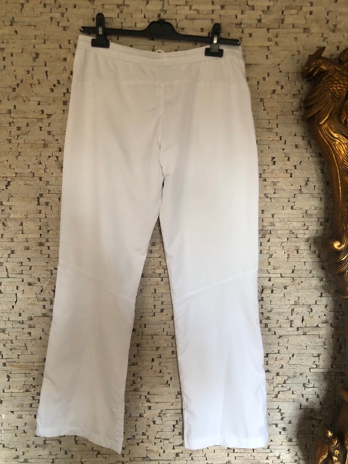 Kadın Beyaz Geniş Kesim Spor Eşofman - Görsel 4