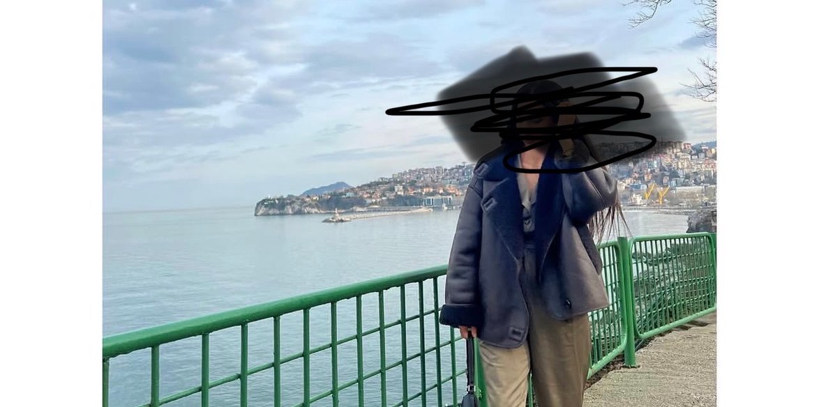 Kürk Detaylı Gri Deri Kadın Ceket - Görsel 2