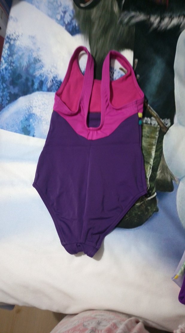 Mor Kız Çocuk Mayo - Görsel 2