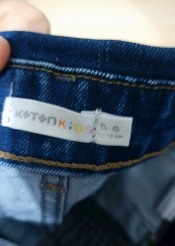 Mavi Kot Askılı Kız Tulum - Görsel 3