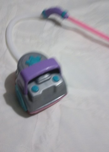 Renkli Mor Oyuncak Elektrikli Süpürge - Görsel 3