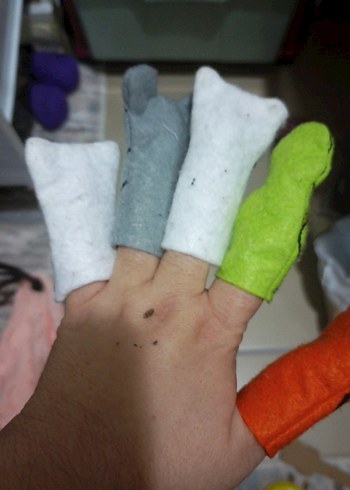 Renkli Hayvan Figürlü Parmak Kuklaları - Görsel 3