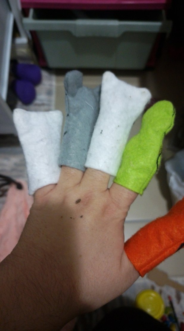 Renkli Hayvan Figürlü Parmak Kuklaları - Görsel 3