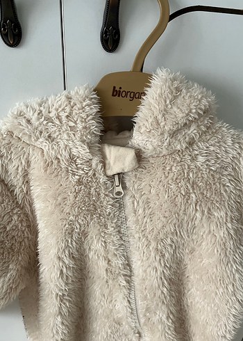 Kız Bebek Bej Kürklü Tulumu - Görsel 2