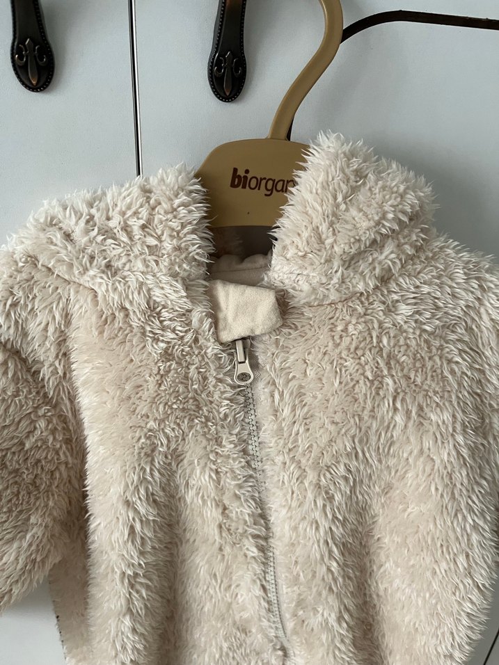 Kız Bebek Bej Kürklü Tulumu - Görsel 2