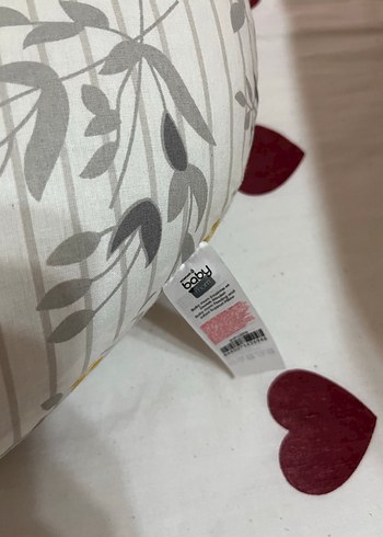 Gri Çiçek Desenli Hamile ve Emzirme Yastığı - Görsel 2