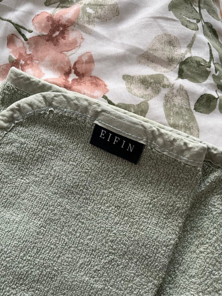 Nakışlı yeşil havlu - Görsel 2