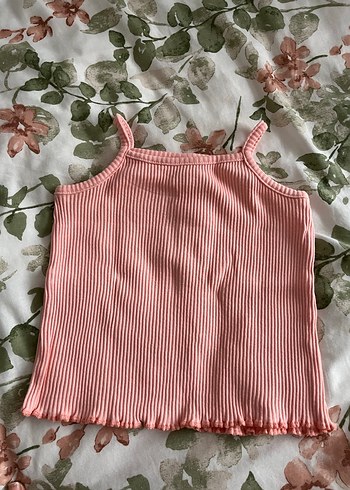 Kız Çocuk Nakışlı ve Örgü Atlet Seti - Görsel 2