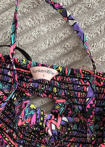 Renkli Bohem Kısa Tulum - Görsel 3