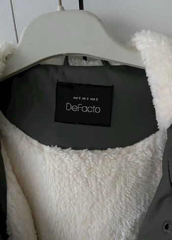 Kadın Haki Midi Yağmurluk, Düğmeli, Kapüşonlu - Görsel 5