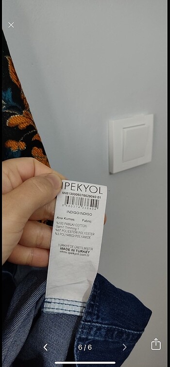 l Beden Jean gömlek