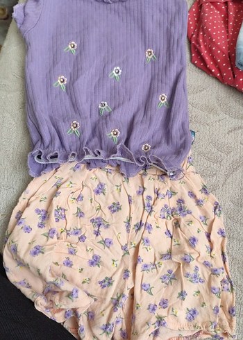 LC Waikiki Pastel Renkli Kız Bebek Fırfırlı Takım