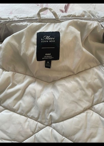 Kadın Beyaz şişme Kış Montu - Görsel 3