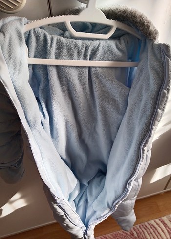 mavi Kürklü Bebek  Tulumu - Görsel 3