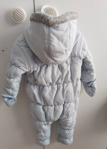 mavi Kürklü Bebek  Tulumu - Görsel 4