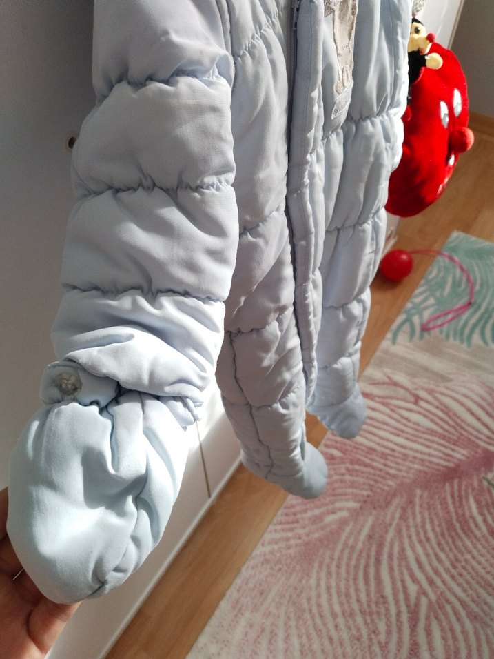 mavi Kürklü Bebek  Tulumu - Görsel 2