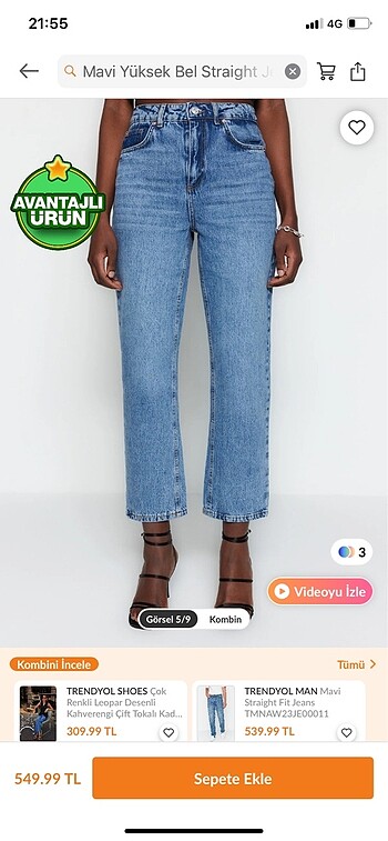 Straight jeans