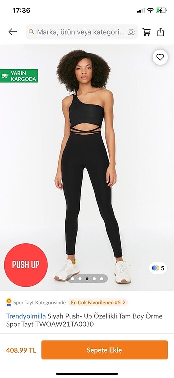 Trendyol push up tayt