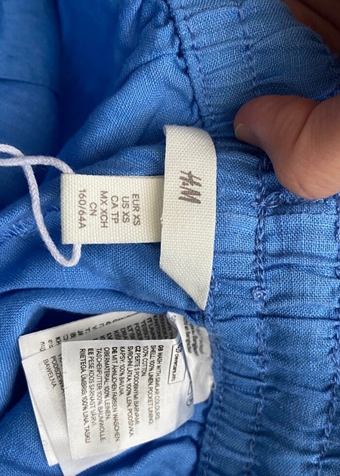 H&m keten pantolon - Görsel 2