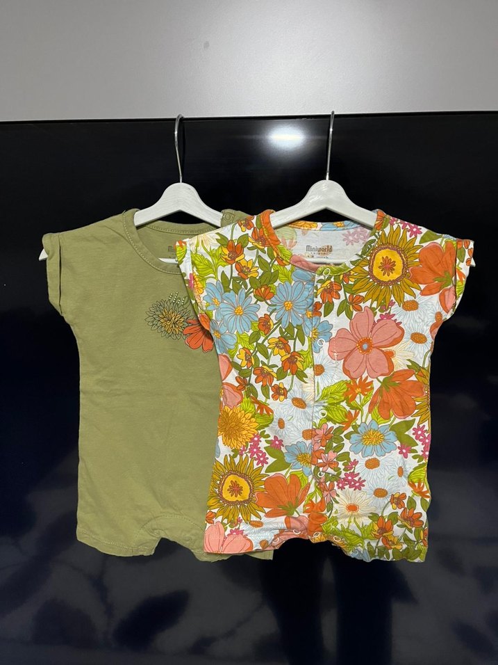 Renkli Baskılı Kız Tulumlari - Görsel 2