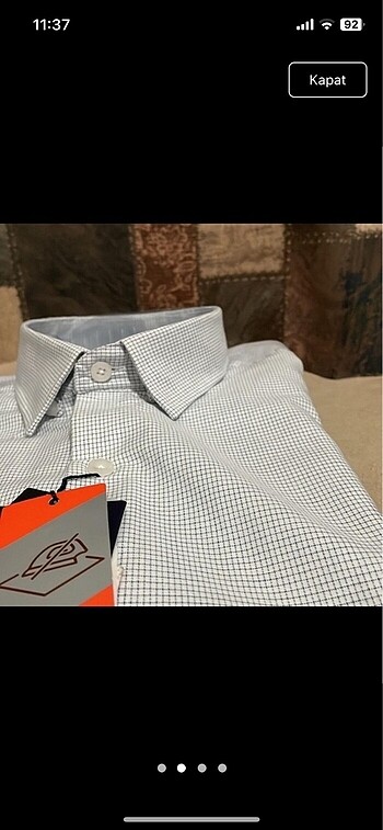 Üç adet erkek non iron gömlek