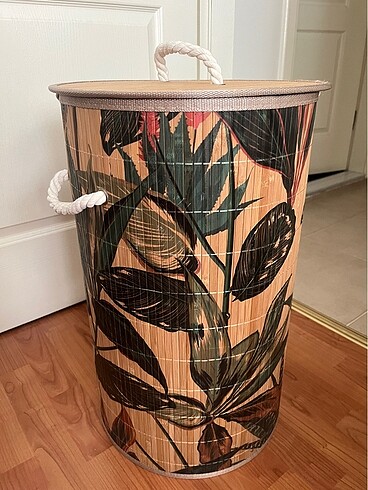 Bambu çamaşır sepeti çok amaçlı