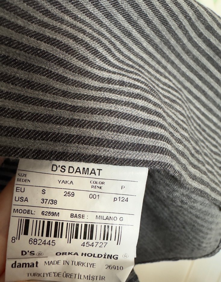 Damat TWN S beden çizgili gömlek - Görsel 4