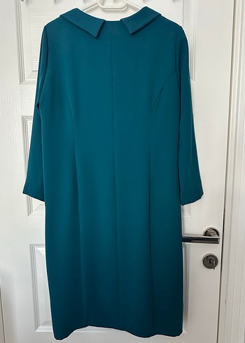 Düğmeli Turkuaz Hamile Tunik - Görsel 2