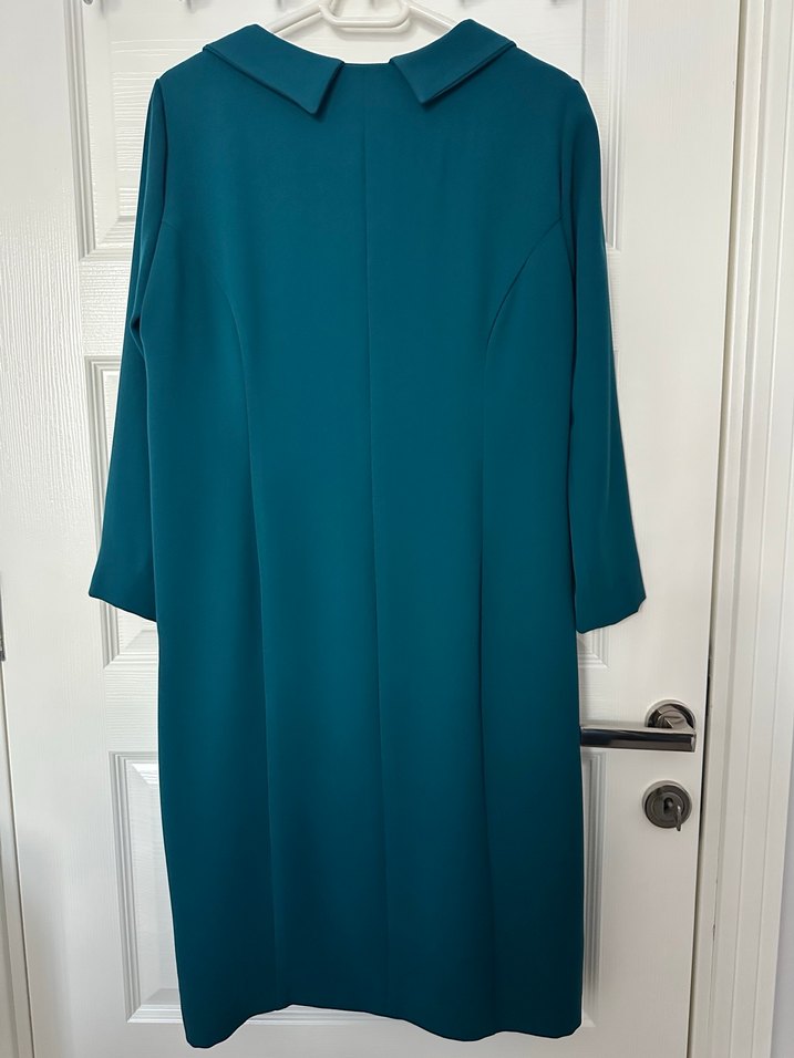 Düğmeli Turkuaz Hamile Tunik - Görsel 2