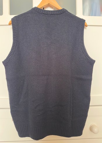 Yün karışımlı erkek süveter lacivert L - Görsel 2