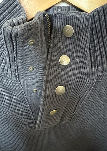 Mavi Jean pamuk triko kazak - Görsel 3