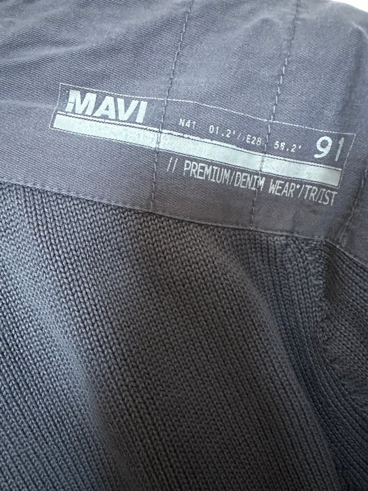 Mavi Jean pamuk triko kazak - Görsel 5